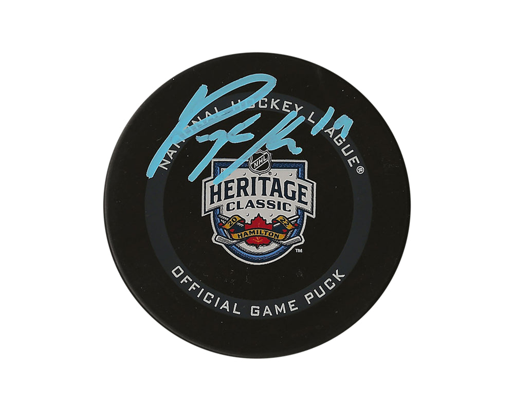Peyton Krebs Palet de Match Officiel Heritage Classic 2022 Autographié