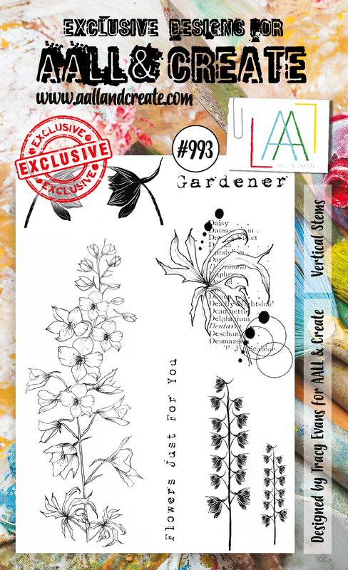 AALL and Create #993 - Kit de Tampons A6 - Tiges Verticales
