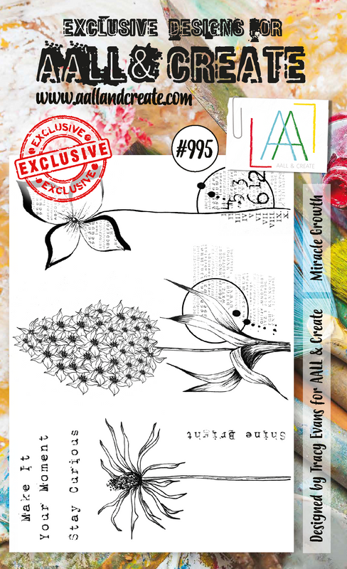AALL and Create #995 - Lot de tampons A6 - Miracle Growth