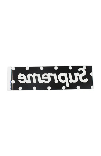 Supreme x Comme Des Garçons 'Polka Dot Box Logo' Sticker - Black