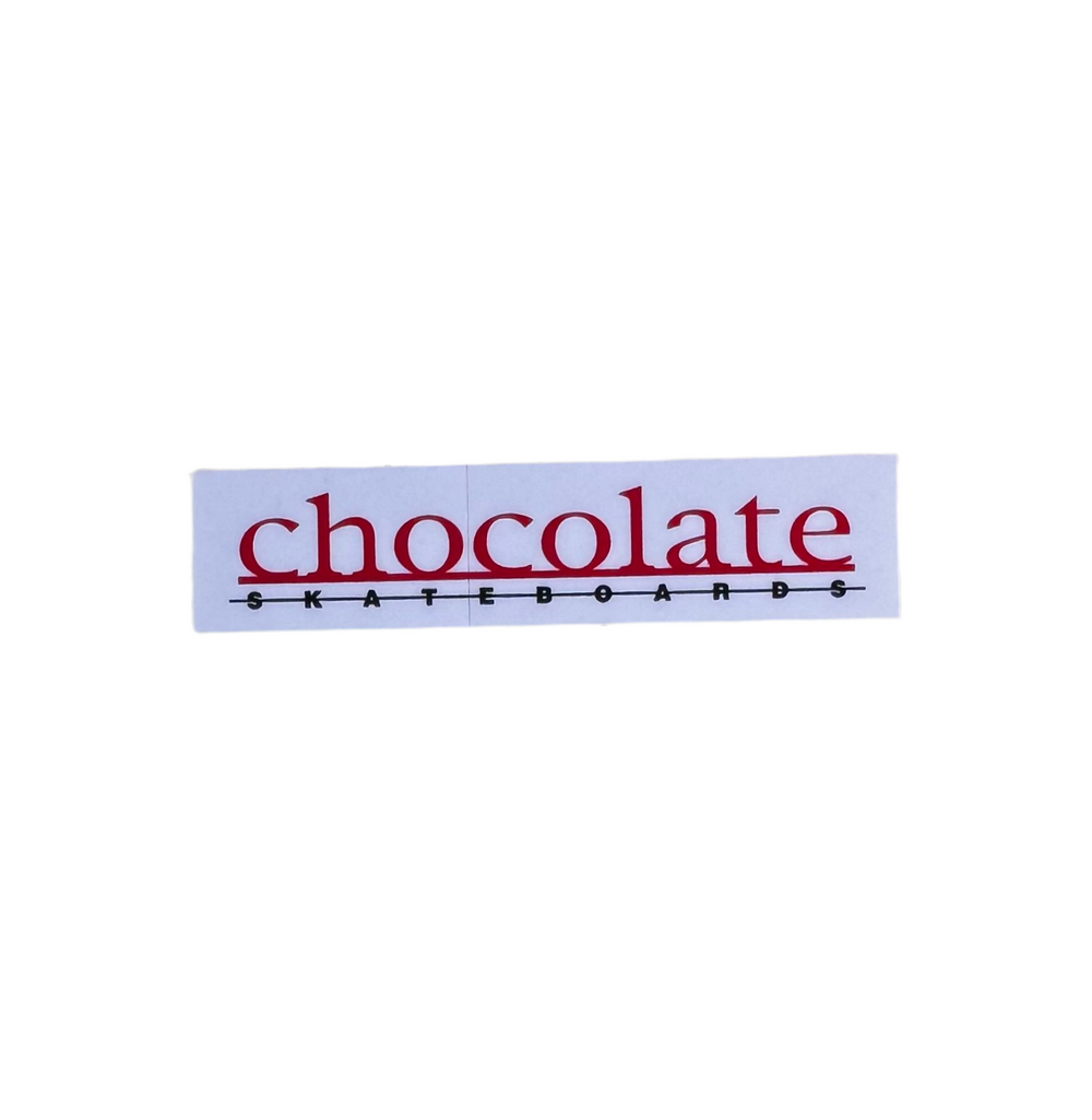 Autocollant 'OG Logo' Chocolate Skateboards - Rouge