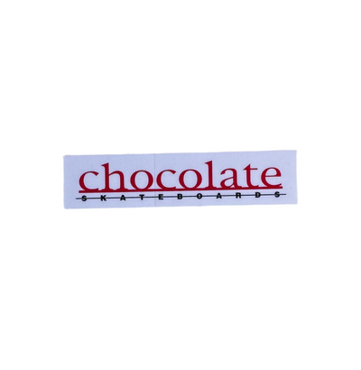 Autocollant 'OG Logo' Chocolate Skateboards - Rouge