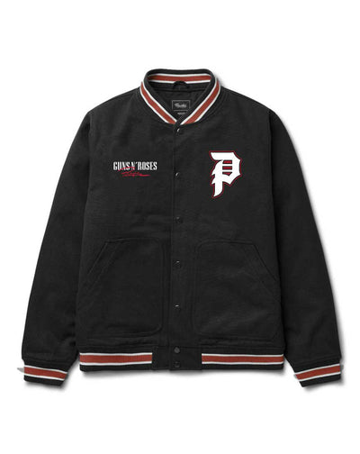 Primitive x Guns N’ Roses 'Cross' Varsity Jacket - Black/Red