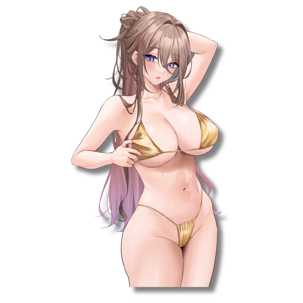 Z7 : Autocollant Nana Gold Bikini