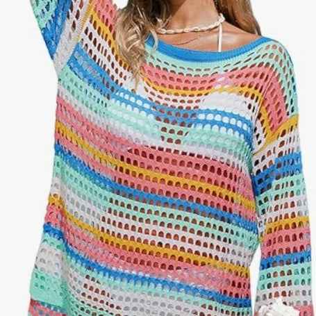 Beach Single-shoulder Long-sleeved Beach Cover-up Shirt