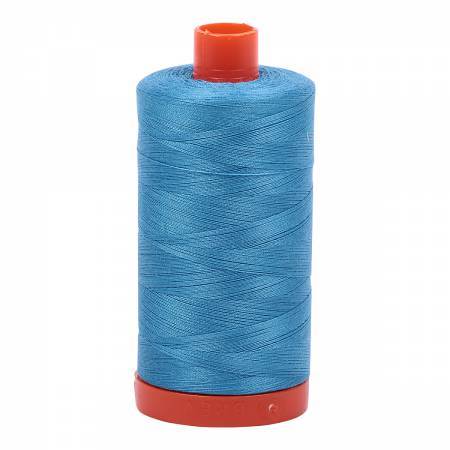 Aurifil Thread #1320 Solid Bright Teal — Cottage Quilting Ltd.