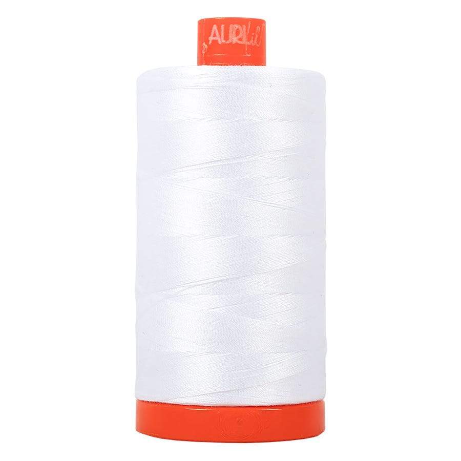 Aurifil Thread #2024 Solid White — Cottage Quilting Ltd.