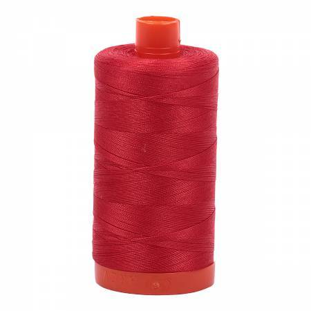 Aurifil Thread #2265 Solid Lobster Red — Cottage Quilting Ltd.