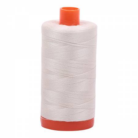 Aurifil Thread #2309 Solid Silver White — Cottage Quilting Ltd.