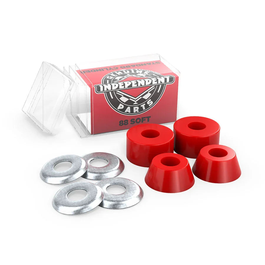 Independent 'Stage 11' Soft Cylinder Bushings - Red (88A)