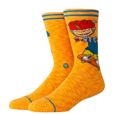 Chaussettes mi-mollet Stance x Rocket Power 'Sam And Twister' - Orange