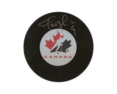 Palet de hockey dédicacé Shayne Corson Équipe Canada Modèle autographié