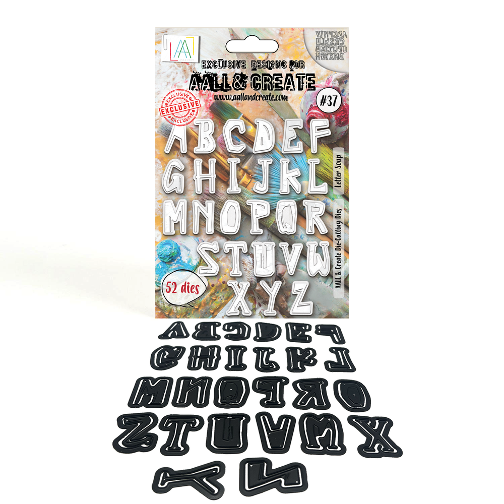 AALL and Create - Kit de matrices de découpe - Letter Soup