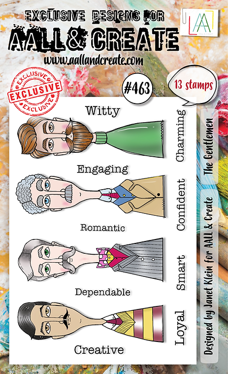 AALL and Create - Set de tampons A6 - The Gentlemen