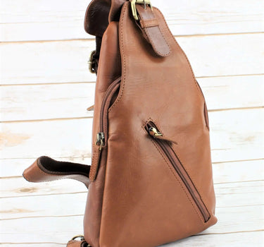Premium Handcrafted Leather Sling Bag | Backpack | Crossbody Messenger Bag