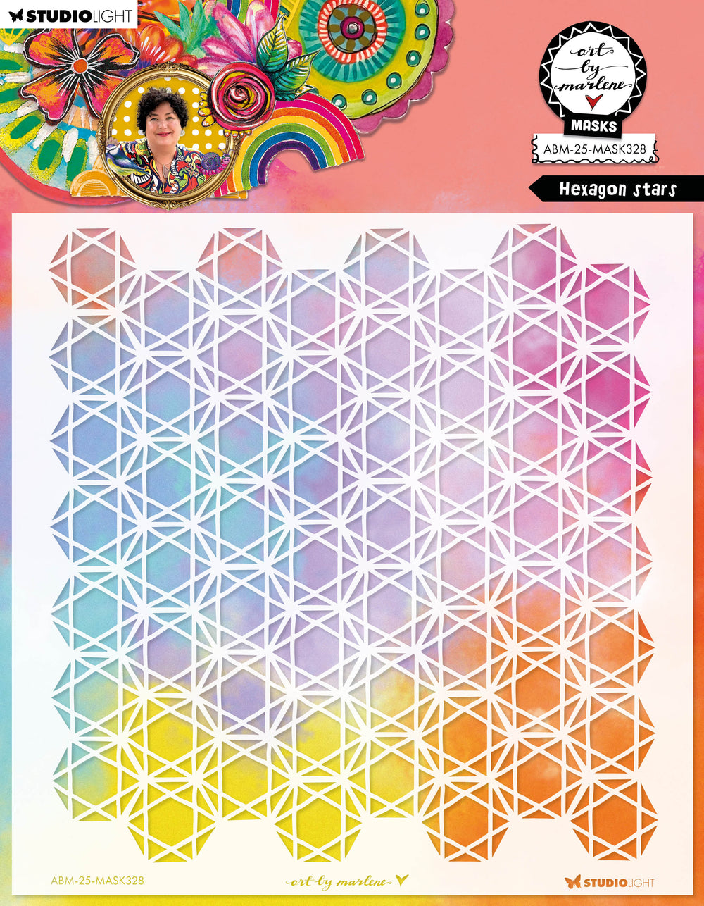 ABM Masque Étoiles Hexagonales Art By Marlene 1 pièce