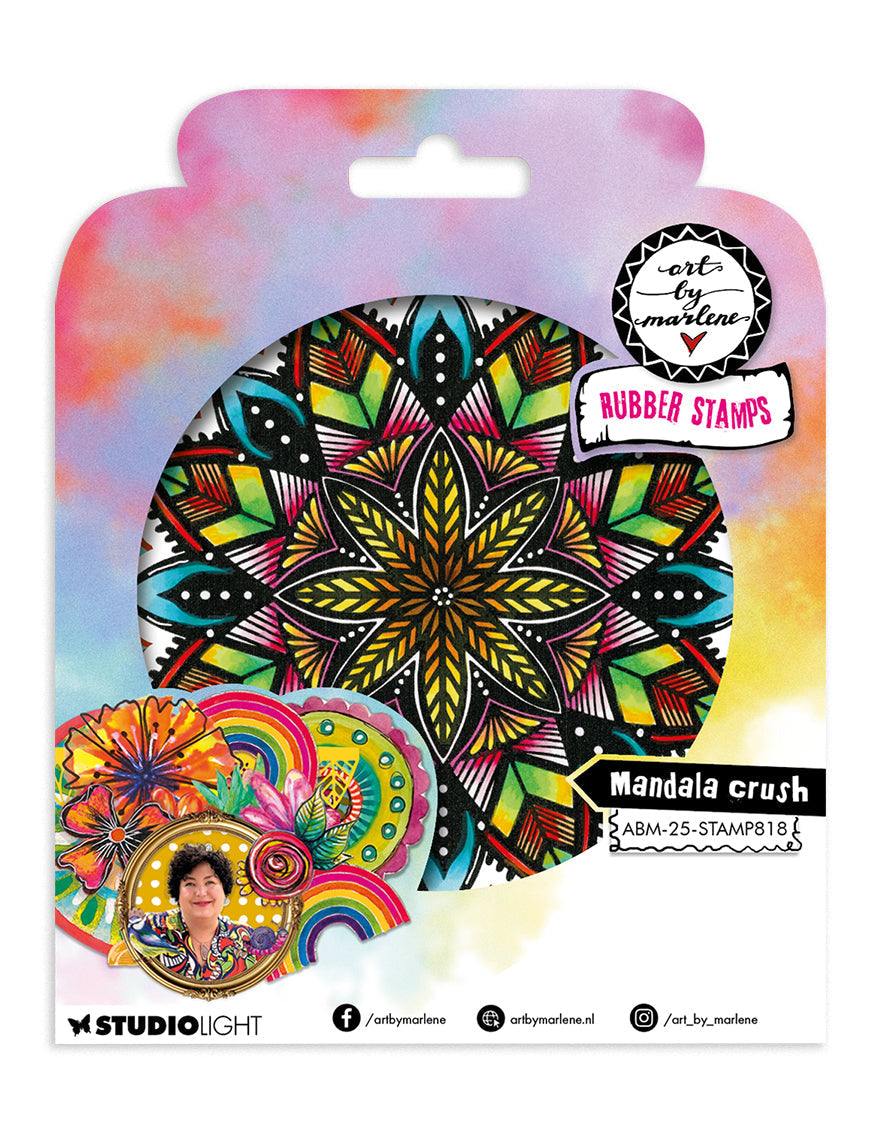 ABM Cling Rubber Stamp Mandala Crush Art by Marlene 1 Pièces