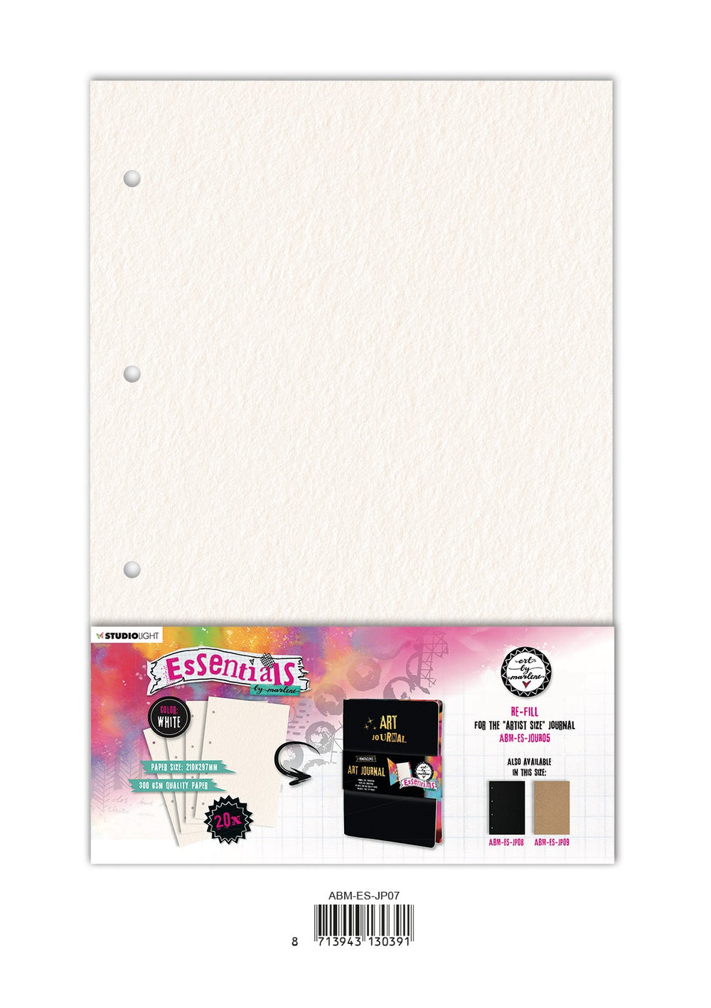 Pages de Journal ABM pour ABM-ES-JOUR05 Essentials Blanc 210x297x8mm 20 F. nr.07