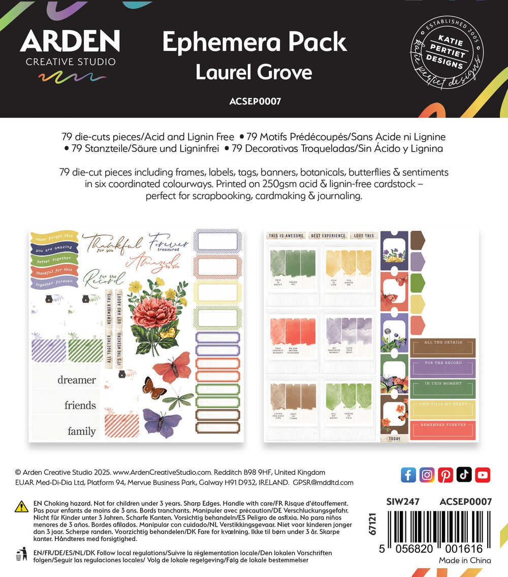 Pack d'éphémères Laurel Grove - Arden Creative Studio