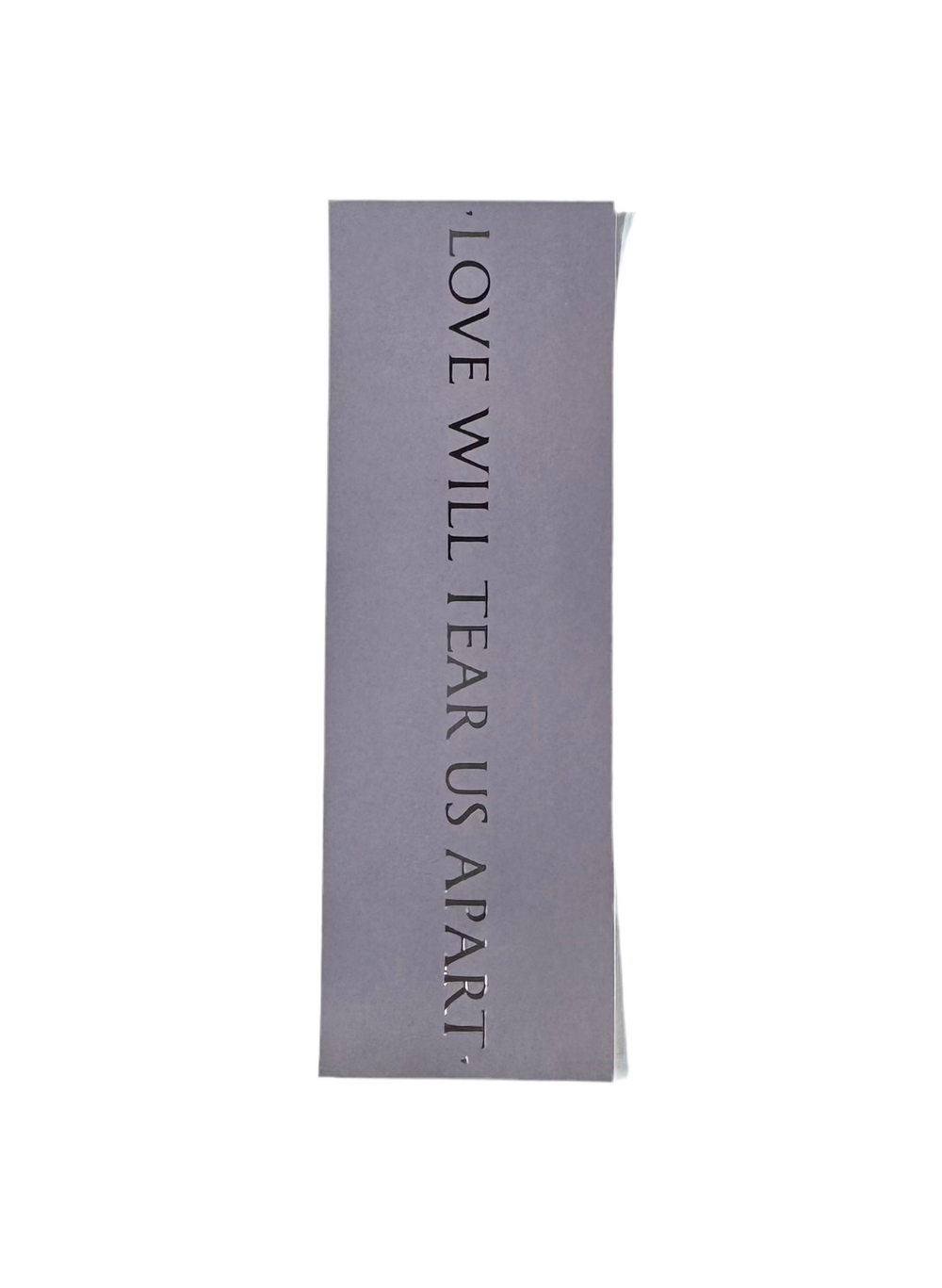 Autocollant "Love Will Tear Us Apart" de Color Bars - Lilas