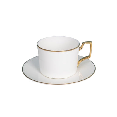 Ceramic Coffee Cups & Saucers 7 Oz - Set of 6+6