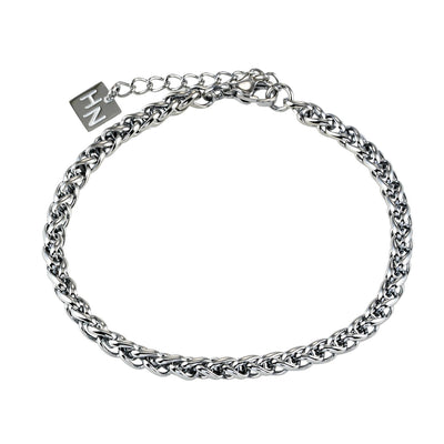 ALDWYCH : Bracelet unisexe argenté épais - Audacieux, stylé et polyvalent.
