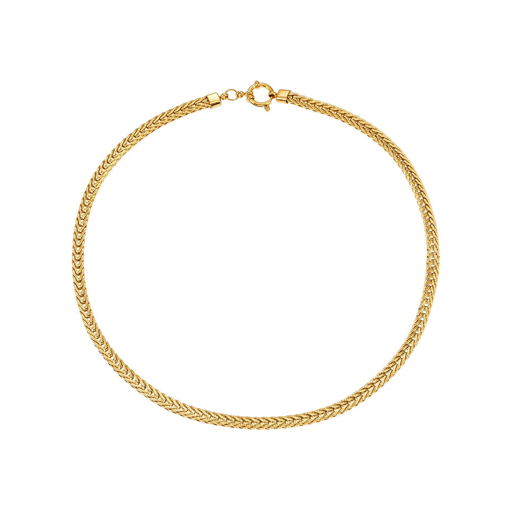 ALICE Or : Collier à Maillons Épais avec Pendentif à Fermoir Anneau