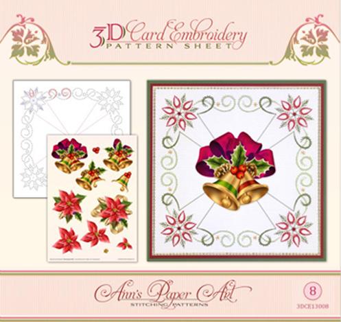 Patron de broderie sur papier Ann - Cloches de Noël