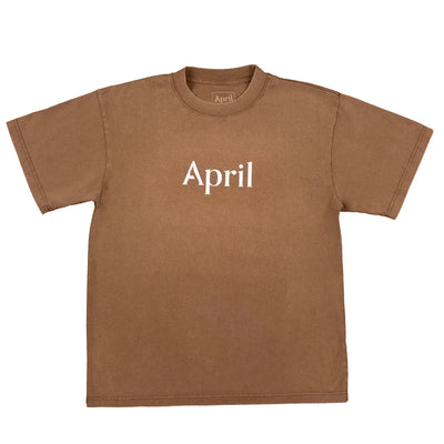 April 'OG Logo' Tee - Chocolate