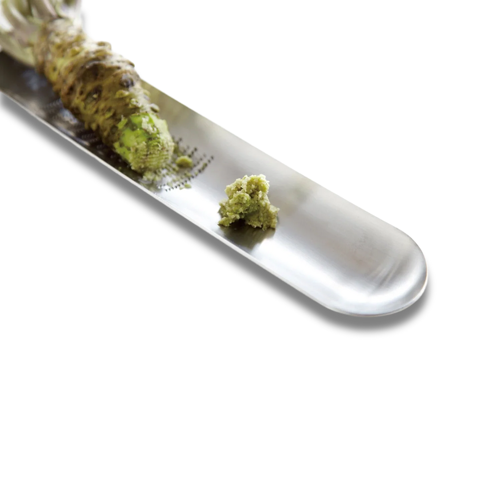 Râpe Eatoco Oros avec plateau – Râpe japonaise en acier inoxydable pour gingembre, wasabi et fromage