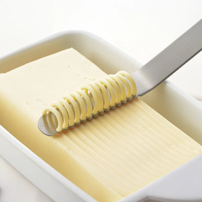 Couteau à beurre Eatoco Nulu – Tartineur et sculpte-beurre en acier inoxydable japonais
