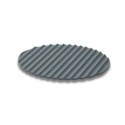 Tapis en silicone Eatoco Nami – Dessous de plat antidérapant et résistant à la chaleur – Gris foncé