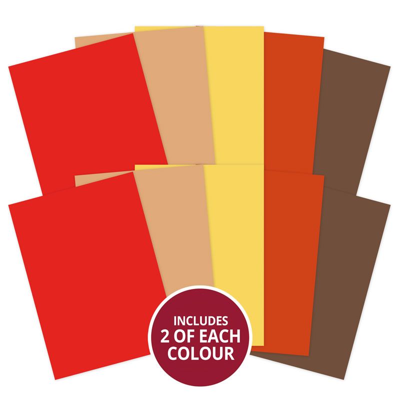 Adorable Scorable Papier Cartonné A4 x 10 feuilles - Teintes Terre