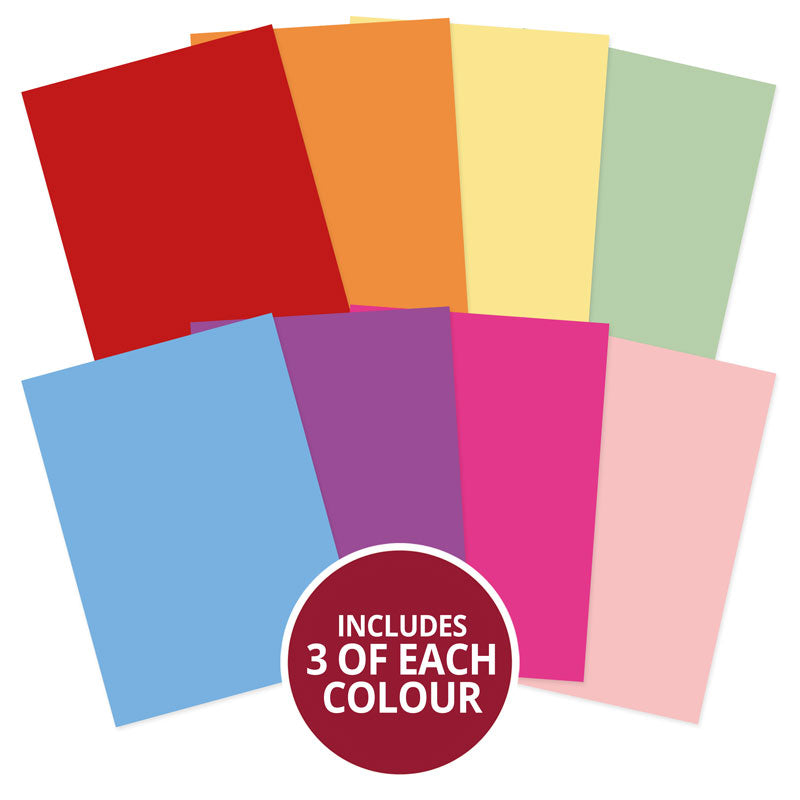 Une sélection de feuilles Adorable Scorable "Arc-en-ciel de fleurs"