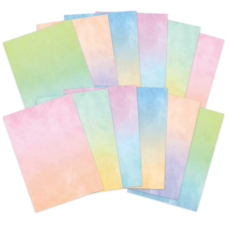 Packs de cartes de créateur Adorable Scorable - Ombre pastel