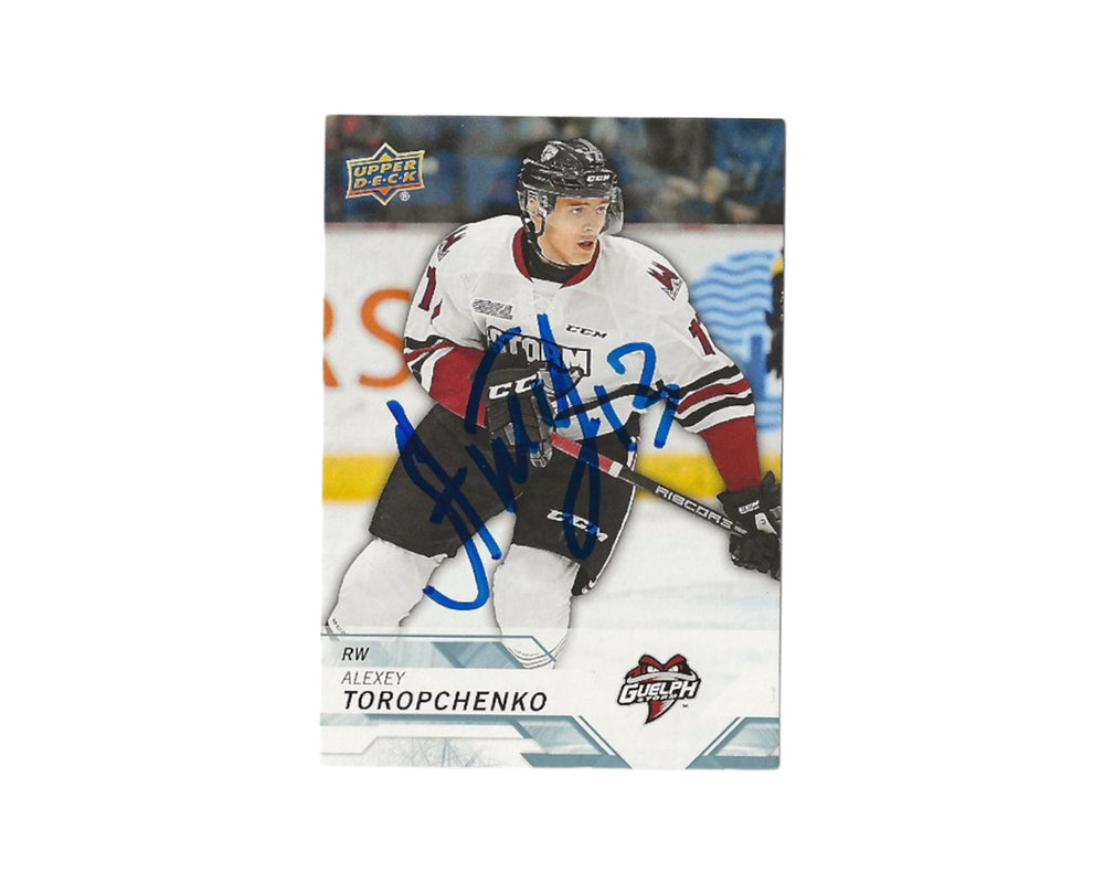 Alexey Toropchenko Carte de hockey autographiée Upper Deck CHL #194 2018-19