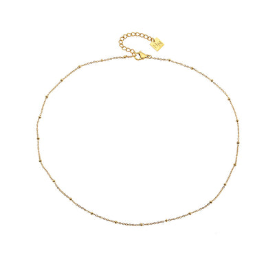 AVERY 20" Gold: Essential Daily Wear Beaded Gold Chain Necklace