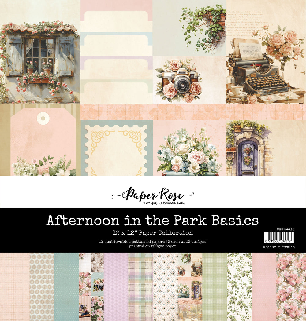 Afternoon in the Park Basics 12x12 Paper Collection  34413