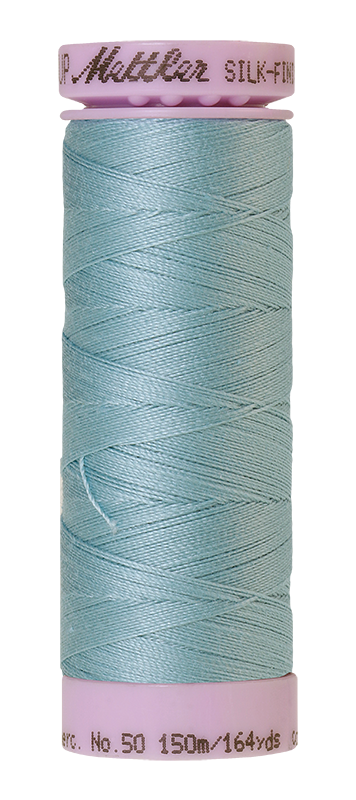 Fil de coton Mettler Silk-finish 50wt uni 164 vg/150 m Mer agitée