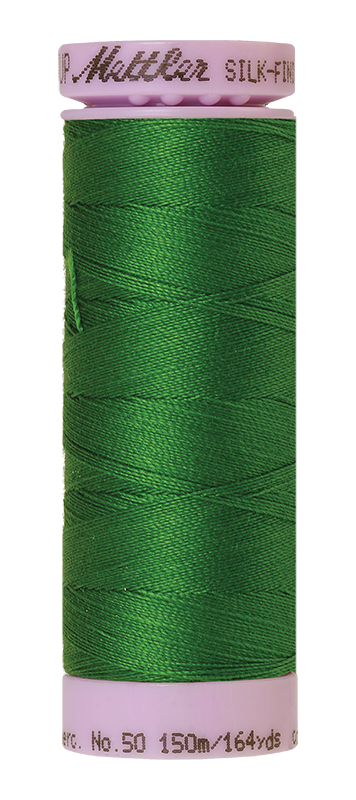 Mettler Silk-finish 50wt Solid Cotton Thread 164yd/150m Treetop — Cottage Quilting Ltd.