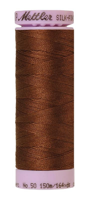 Fil de coton Mettler Silk-finish 50wt uni 164 vg/150 m Rouge séquoia