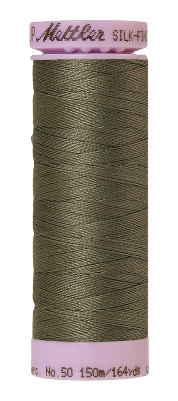 Mettler Silk-finish 50wt Solid Cotton Thread 164yd/150m Olivine — Cottage Quilting Ltd.