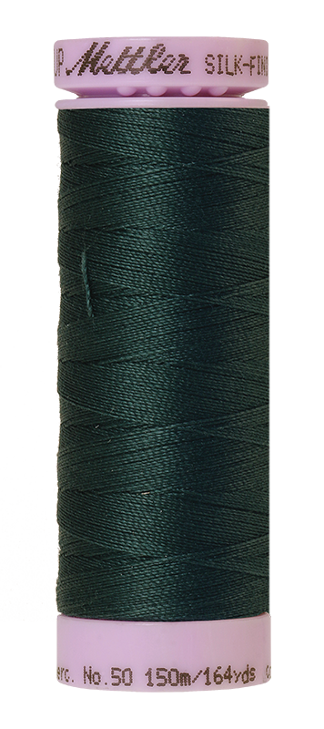 Fil de coton uni Mettler Silk-finish 50wt 164 vg/150 m Baie d'Inde