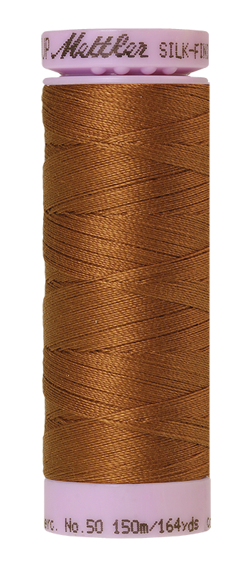 Mettler Silk-finish 50wt Solid Cotton Thread 164yd/150m Light Cocoa — Cottage Quilting Ltd.