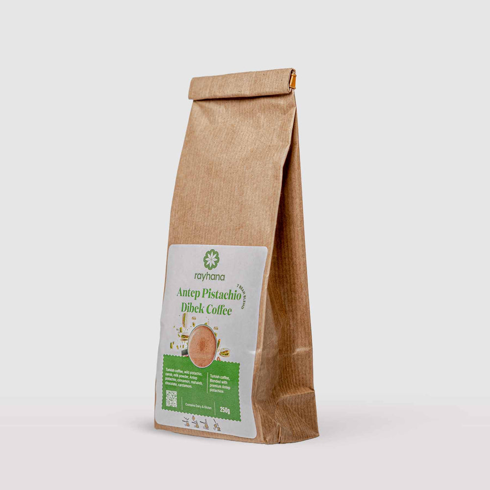 Café Dibek aux Pistaches d'Antep – Mélange Robuste de 7 Fèves par Rayhana