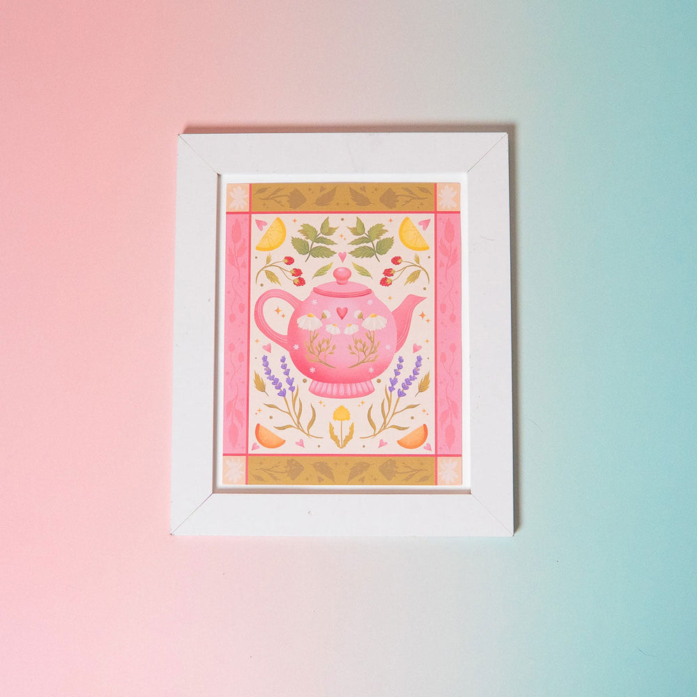 Tea Pot Art Print (7"x9")
