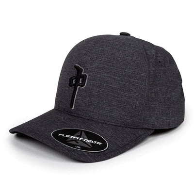Red Dragon 'OG Puffy' Flexfit Delta Cap - Heather Grey/Black/Grey