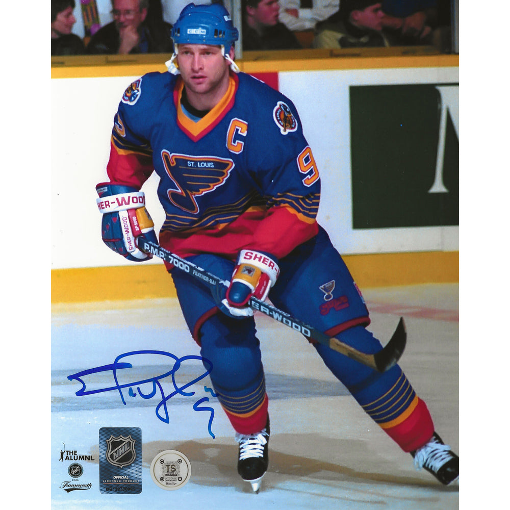 Photo 8x10 de Shayne Corson autographiée (St. Louis Blues)