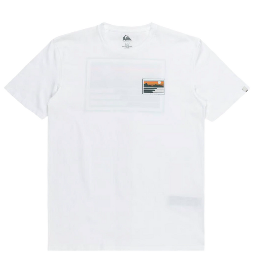 T-shirt Quiksilver 'Land & Sea' - Blanc