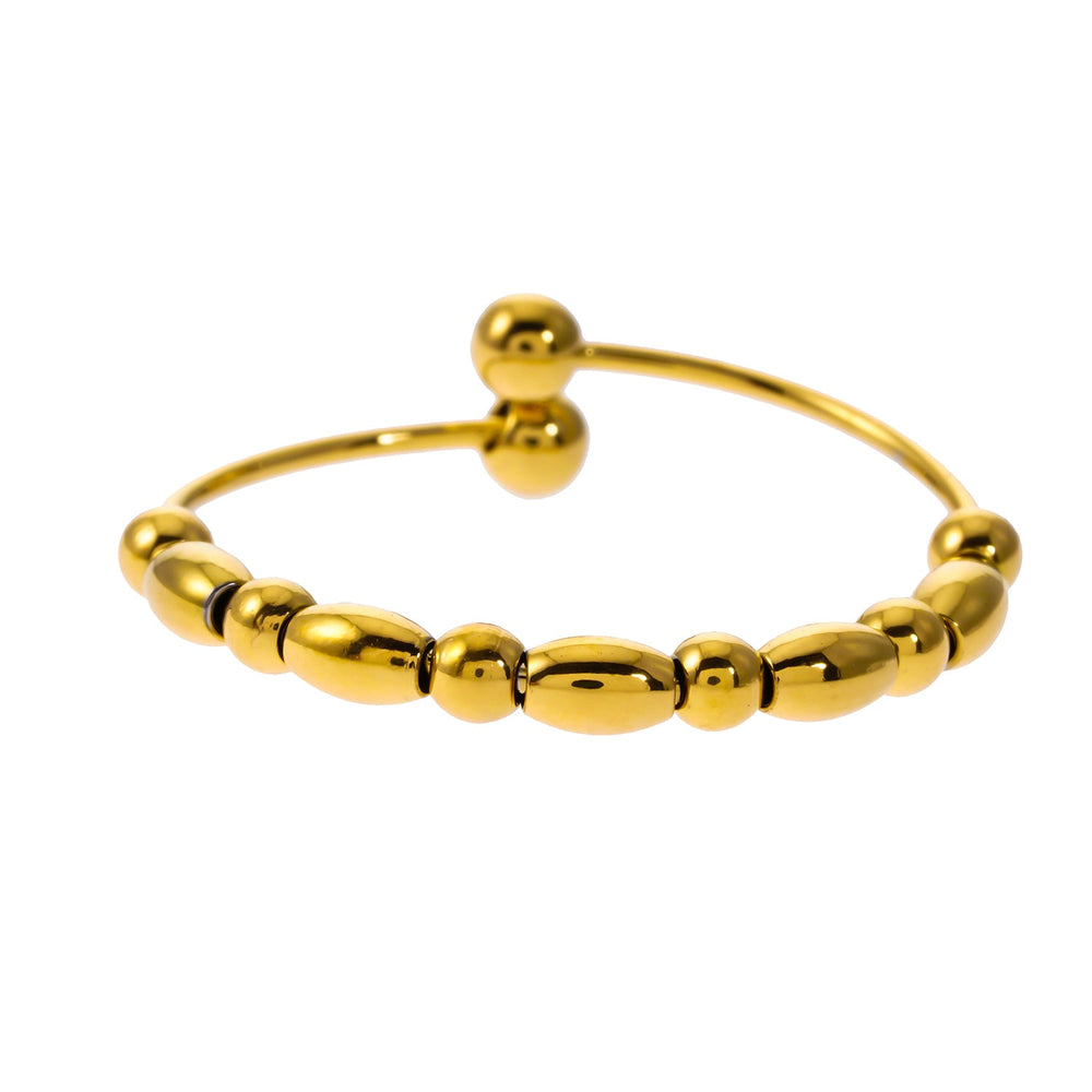 BERNILA : Bague Contemporaine Perlée Ronde et Ovale